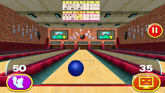 Ghi thật nhiều STRIKE và SPARE trong 3D Bowling