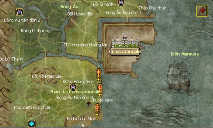 Constantinople trong game Con Đường Tơ Lụa